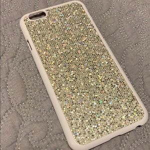 Silver glitter phone case for iPhone 6s